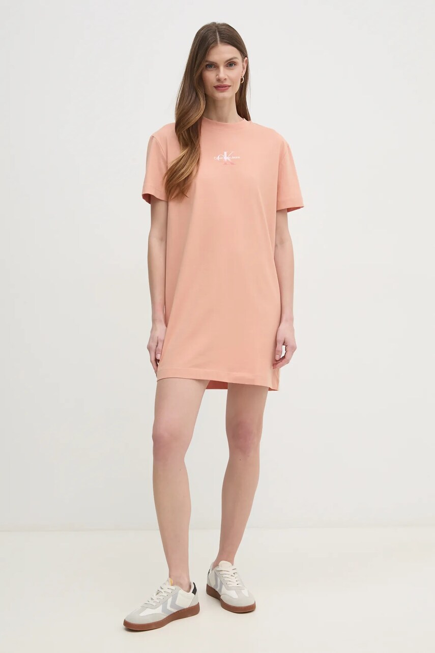Сукня Calvin Klein Jeans колір помаранчевий mini пряма J20J225273