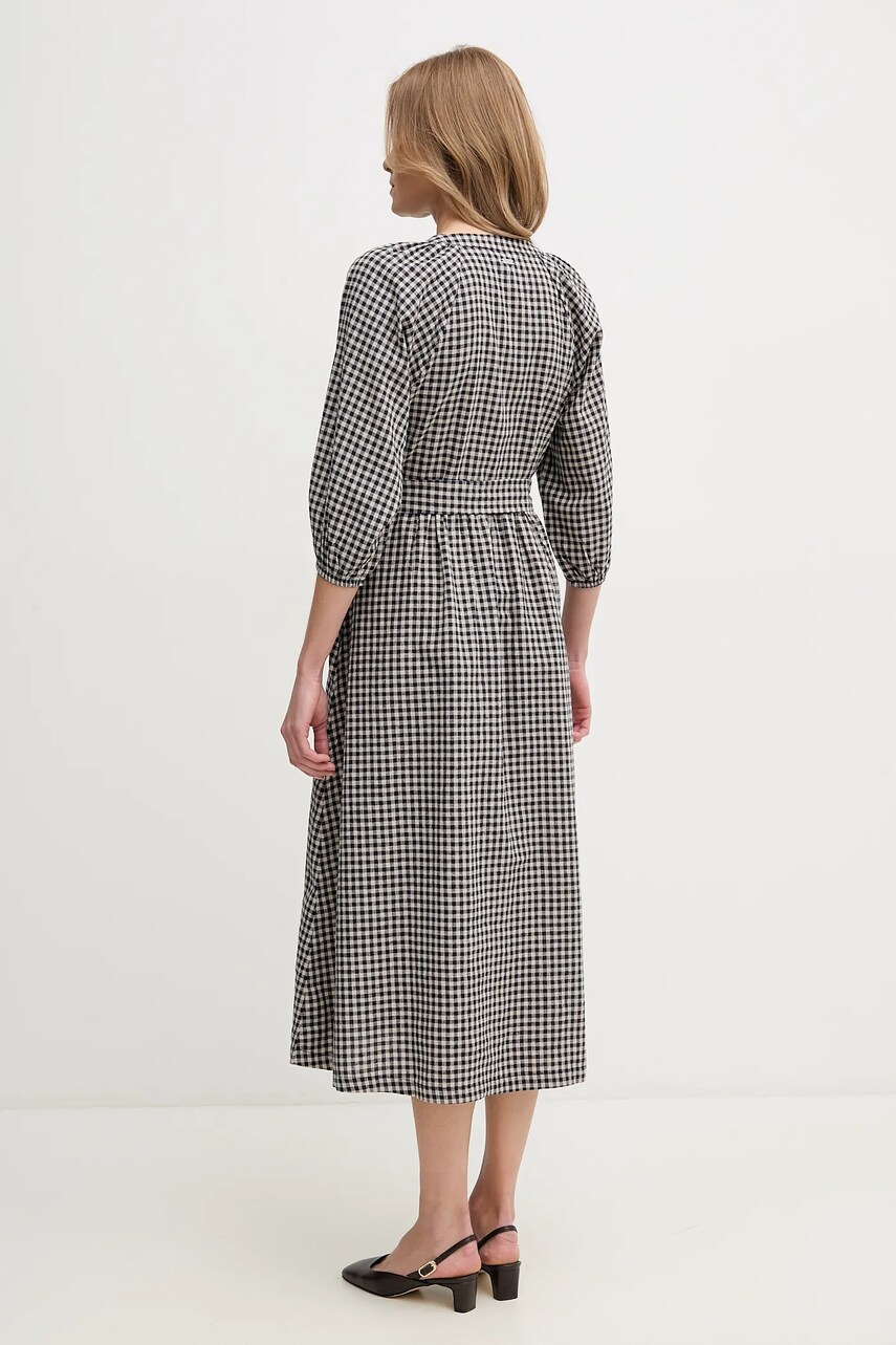 Сукня Barbour Suri колір чорний midi розкльошена LDR0889NY99