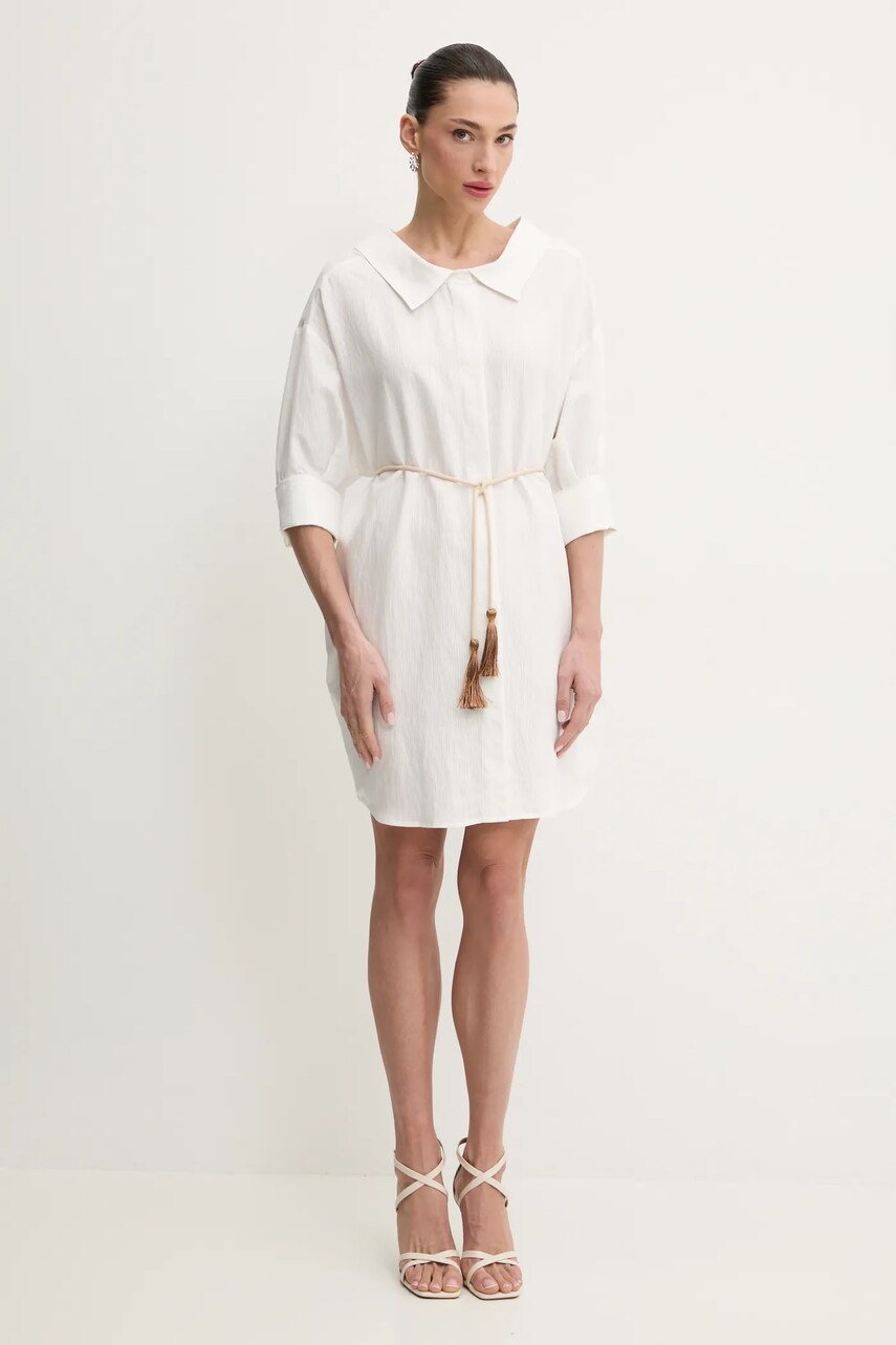 Сукня Liu Jo колір білий mini oversize WA5397.T6049