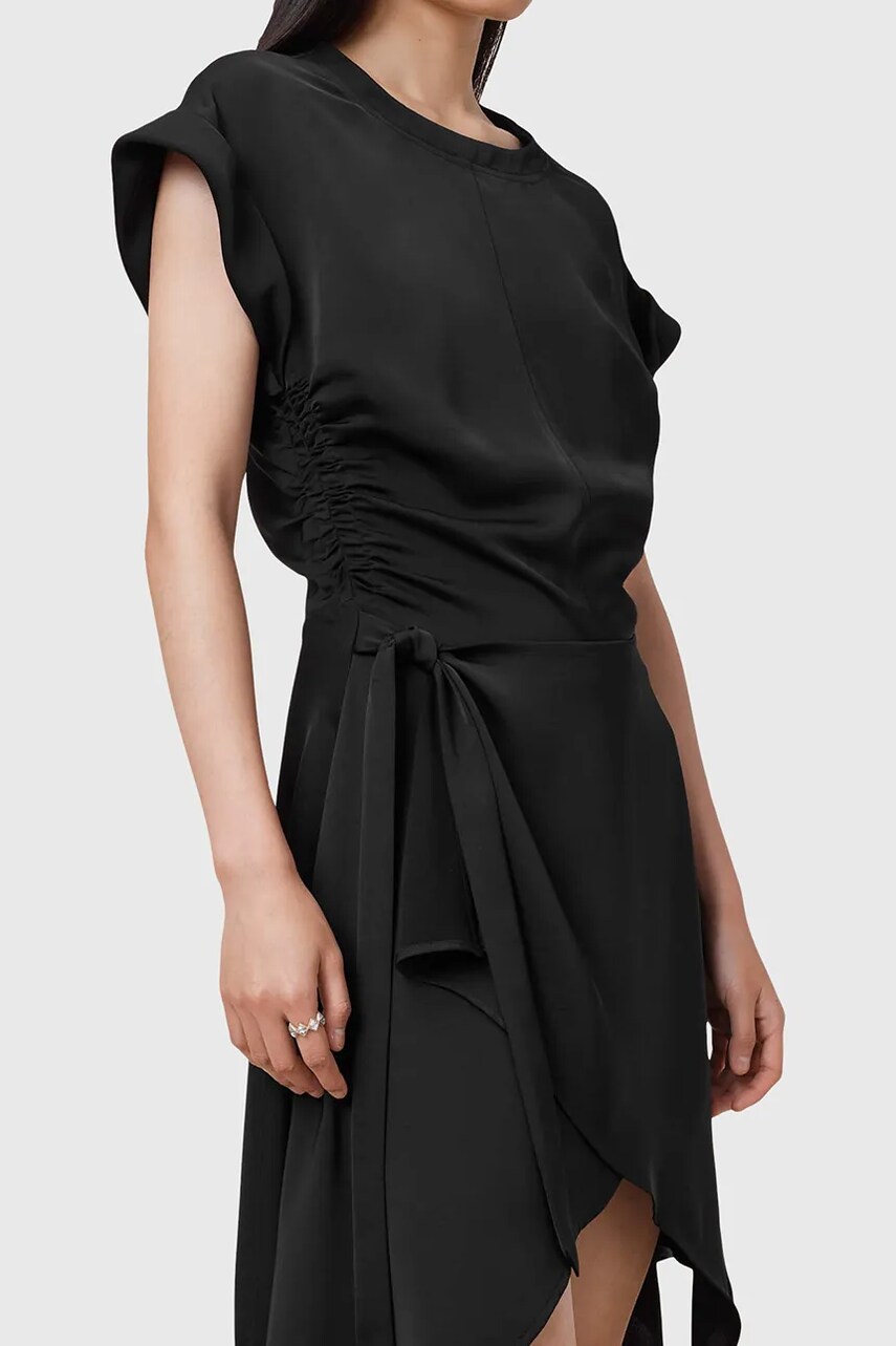 Сукня AllSaints RIKO колір чорний mini пряма W019DC