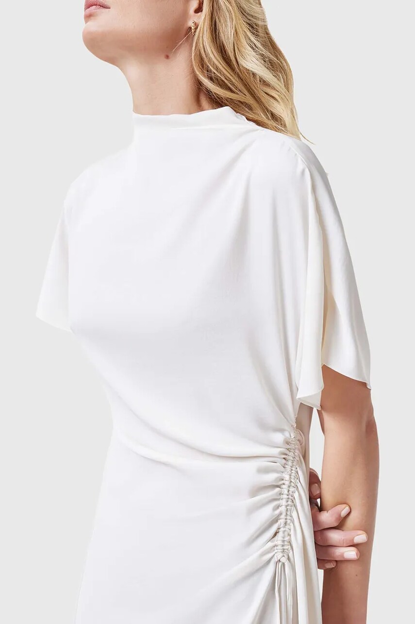 Сукня AllSaints ROSIE колір білий midi розкльошена W043DC
