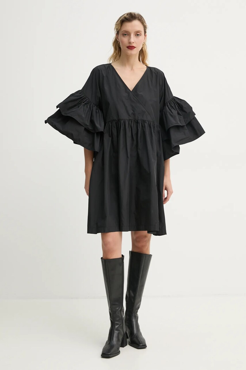 Сукня MMC STUDIO колір чорний mini oversize CLEO