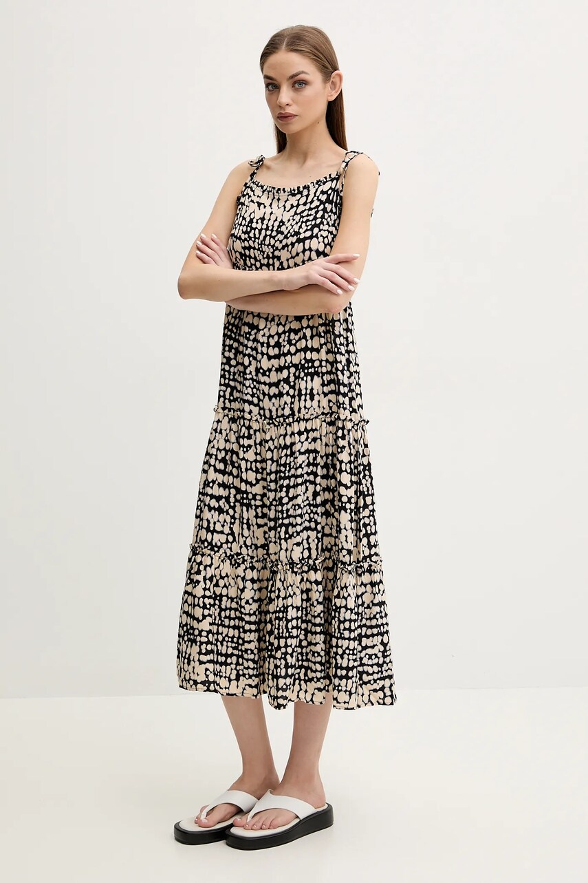 Сукня women'secret колір синій midi розкльошена 5549914