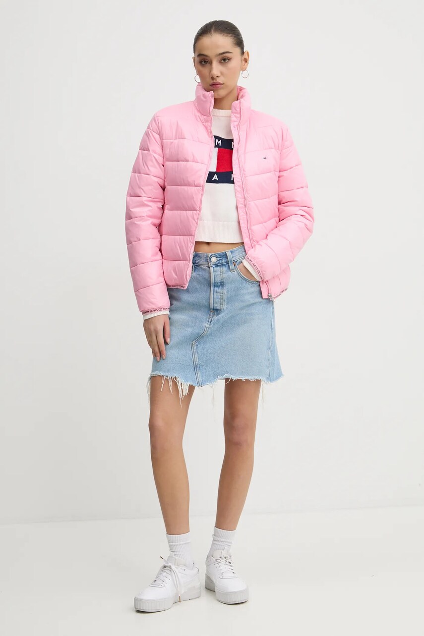 Бавовняний светр Tommy Jeans колір білий  DW0DW19335
