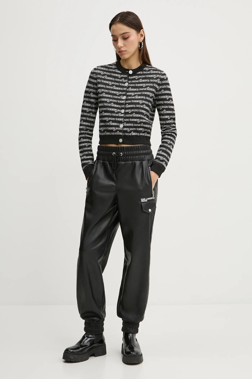 Светр Tommy Jeans жіночий колір чорний DW0DW19340