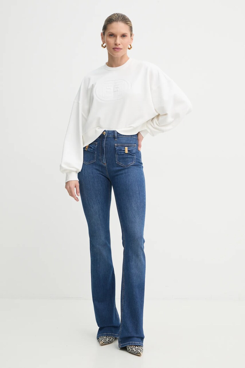 Кофта Elisabetta Franchi жіноча колір бежевий з аплікацією MD00551E2