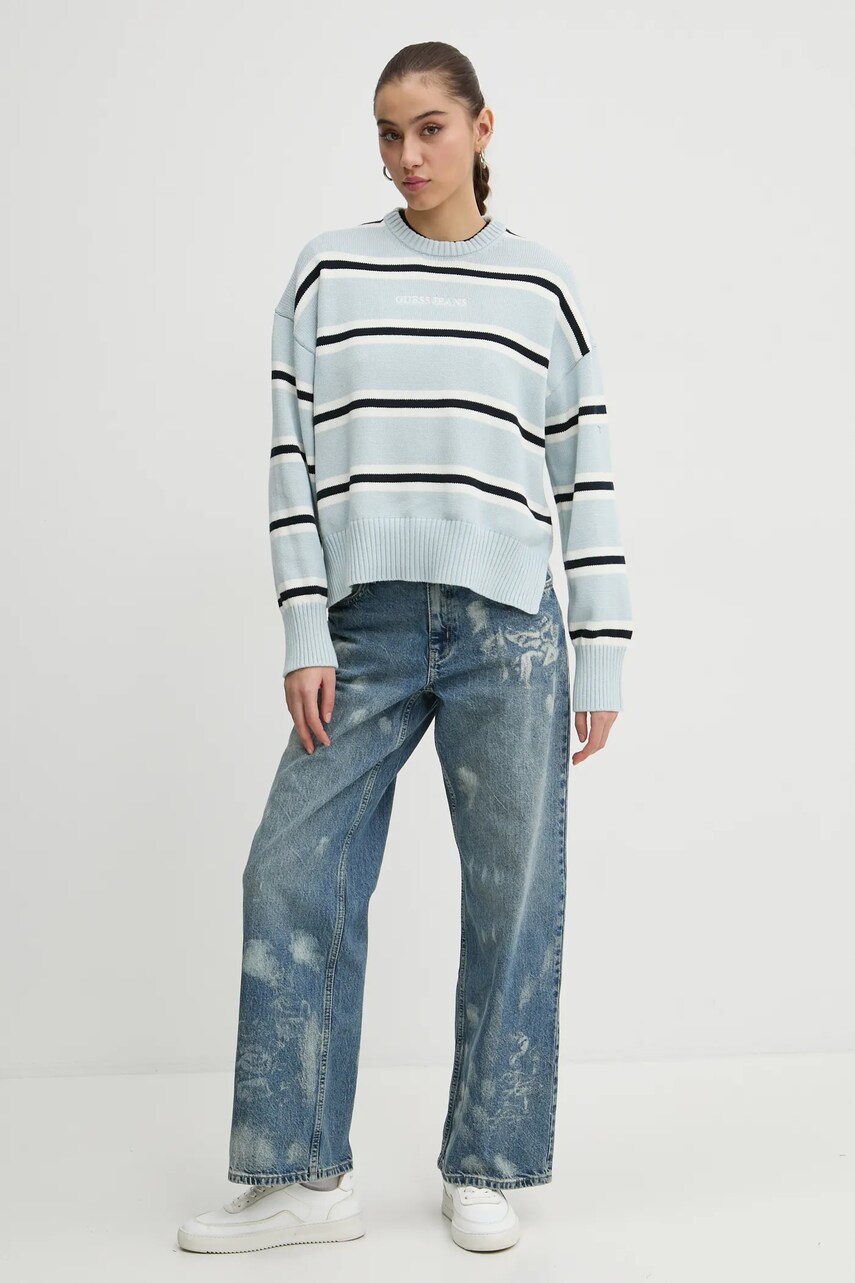 Бавовняний светр Guess Jeans легкий W4BR09 Z3HM1