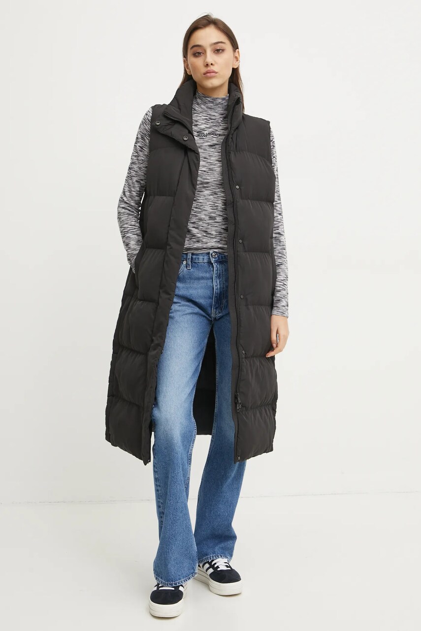 Светр Karl Lagerfeld Jeans жіночий колір сірий легкий півгольф A1W18025
