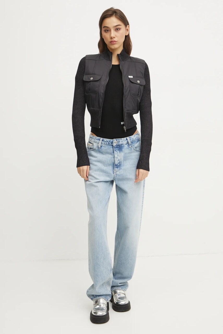 Боді Karl Lagerfeld Jeans жіноче колір чорний легке A1W18024