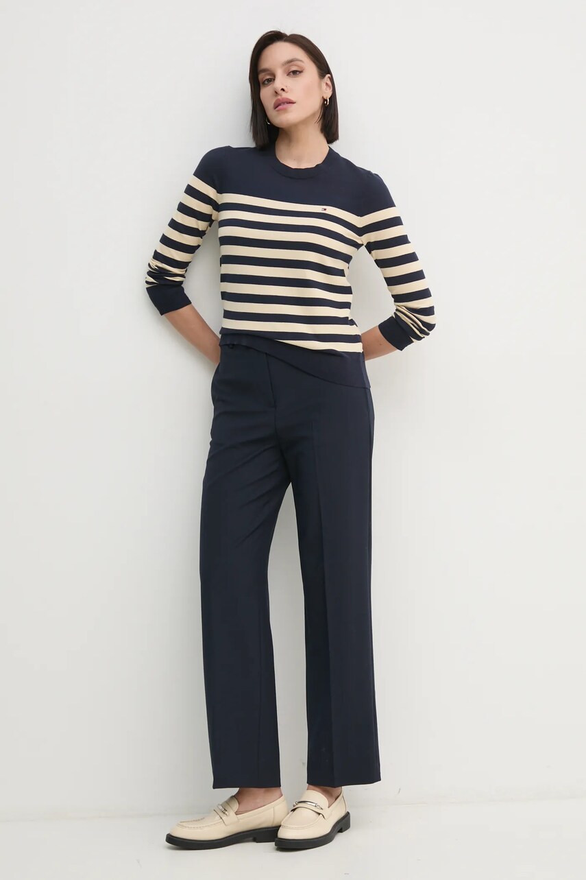 Светр Tommy Hilfiger жіночий колір синій легкий WW0WW44984