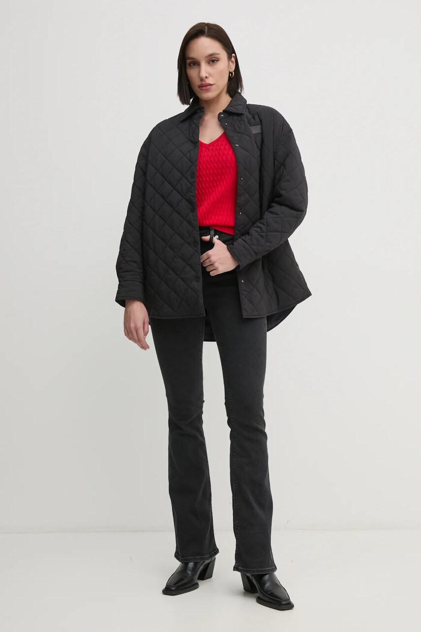 Бавовняний светр Tommy Hilfiger колір червоний легкий WW0WW44987