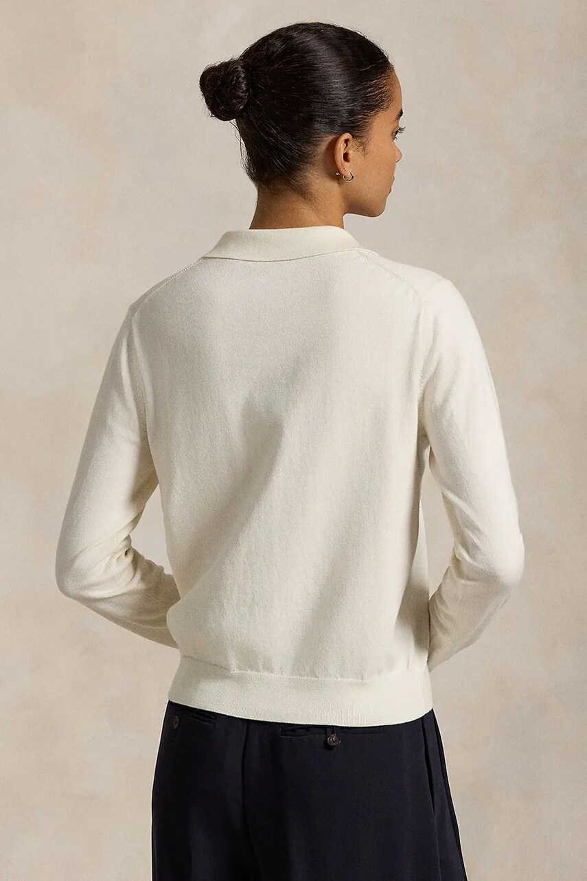 Бавовняний кардиган Polo Ralph Lauren жіночий колір бежевий легкий 211959285