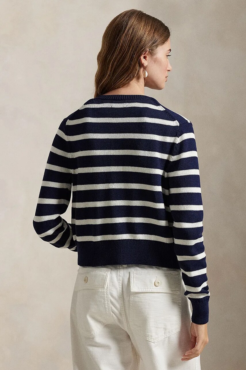 Бавовняний кардиган Polo Ralph Lauren колір синій 211959297