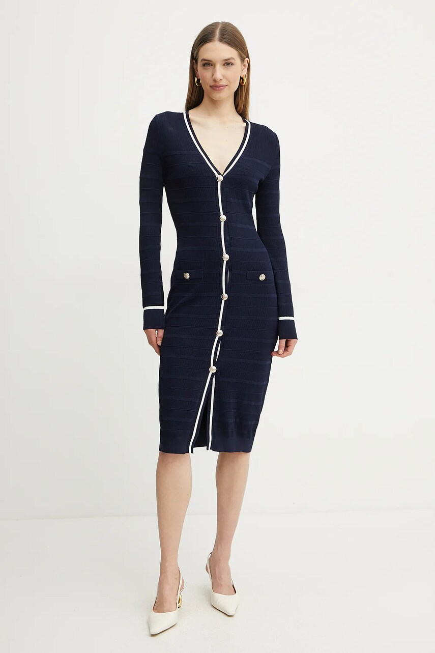 Сукня Marciano Guess ADA колір синій mini облягаюча 5RGR05 5640Z