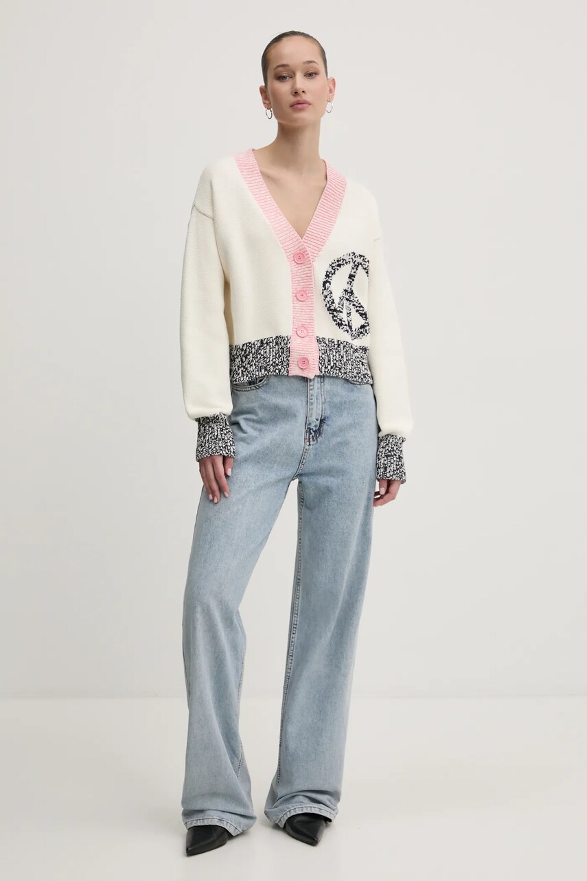 Джемпер Moschino Jeans жіночий колір бежевий 0918 3209