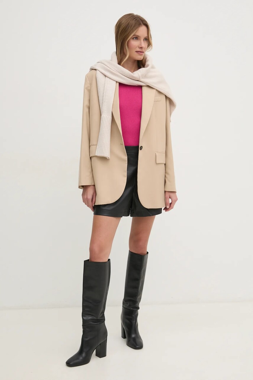 Топ Dkny колір рожевий однотонна DJ4R0411