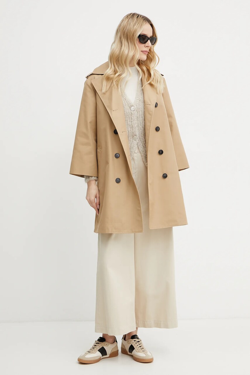 Вовняний кардиган Weekend Max Mara жіночий колір бежевий 2515341031600