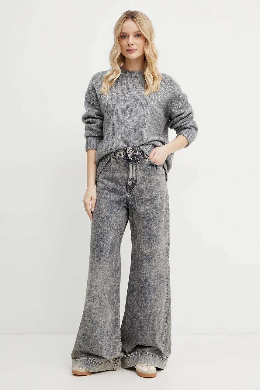 Светр з домішкою вовни Weekend Max Mara жіночий колір сірий  2515361091600