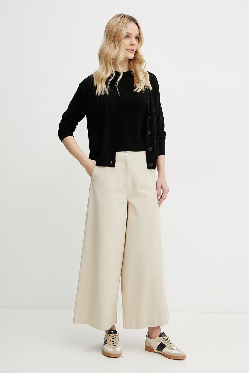 Вовняний кардиган Weekend Max Mara жіночий колір чорний легкий 2515381011600