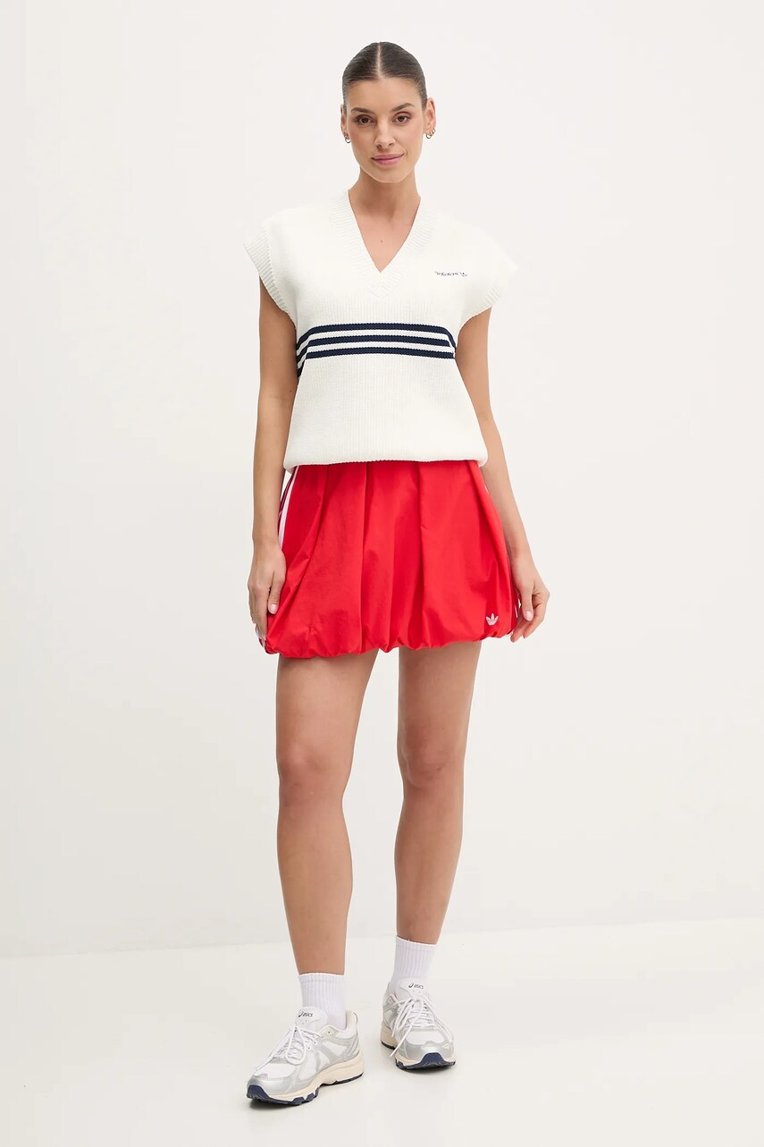 Безрукавка adidas Originals KNITTED VEST жіноча колір білий  JJ3486