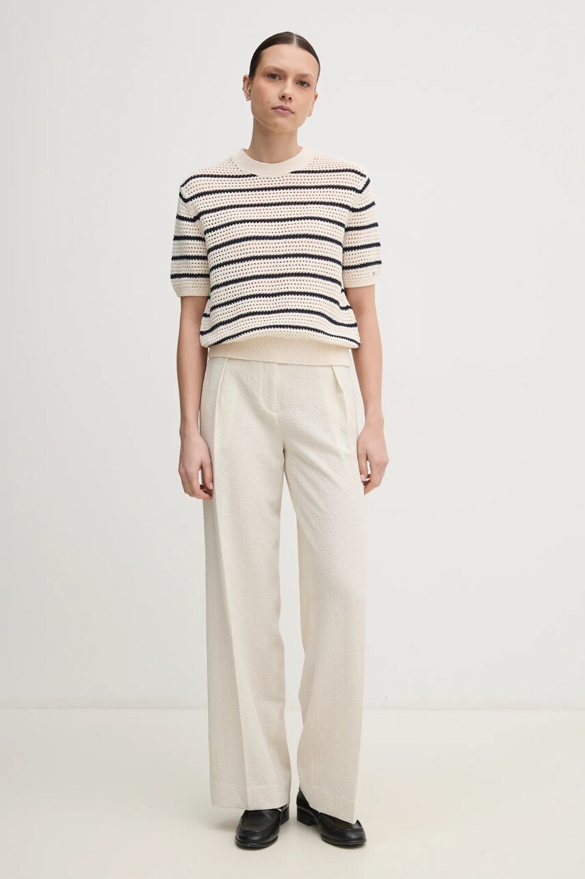 Футболка Tommy Hilfiger жіноча колір бежевий WW0WW45950
