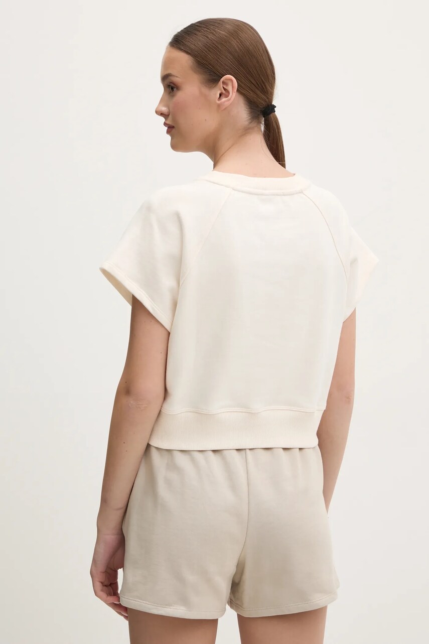 Бавовняна футболка Dkny жіноча колір бежевий DP5T1231
