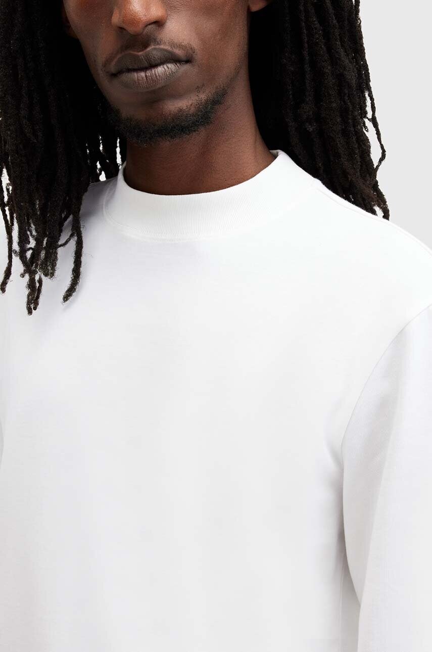 Бавовняна кофта AllSaints NERO чоловічий колір білий однотонна M038JB
