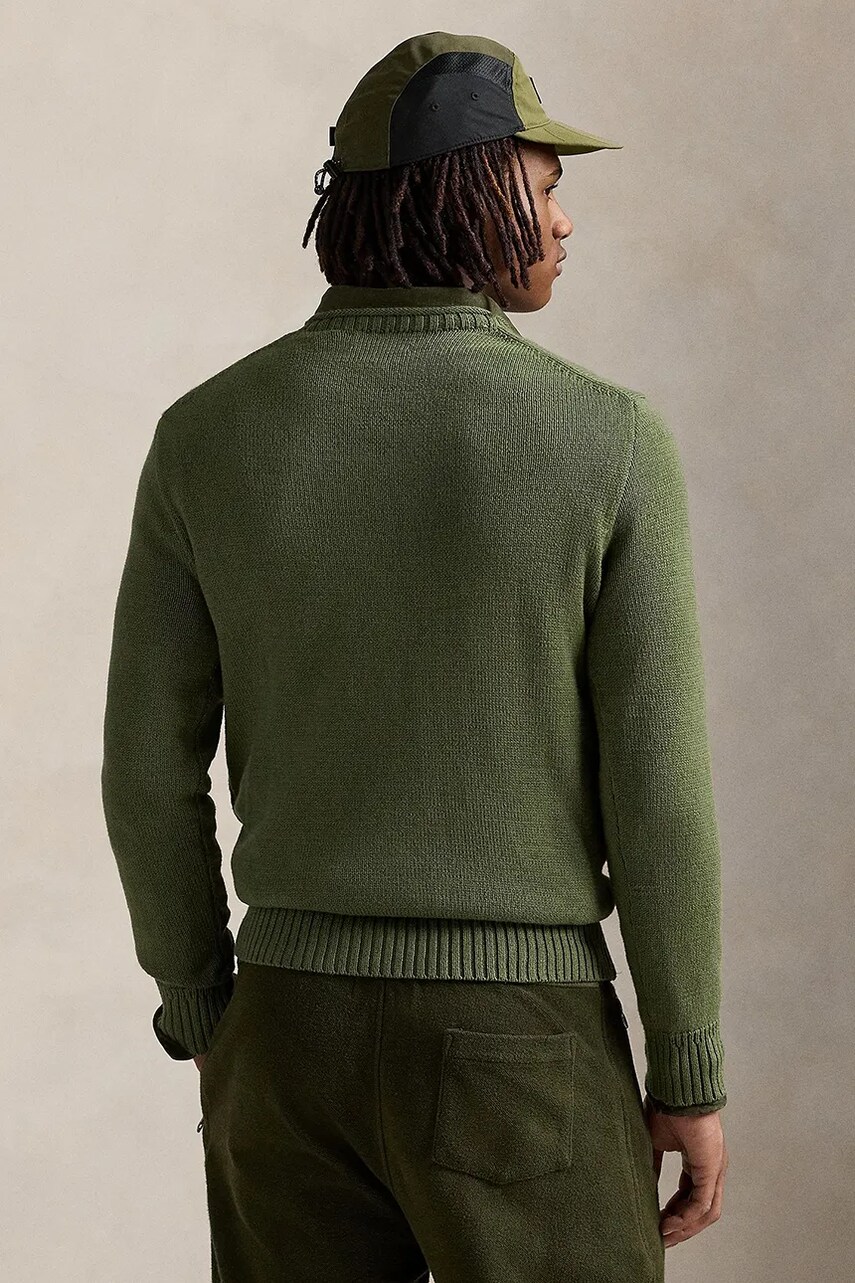 Бавовняний светр Polo Ralph Lauren колір зелений  710959186