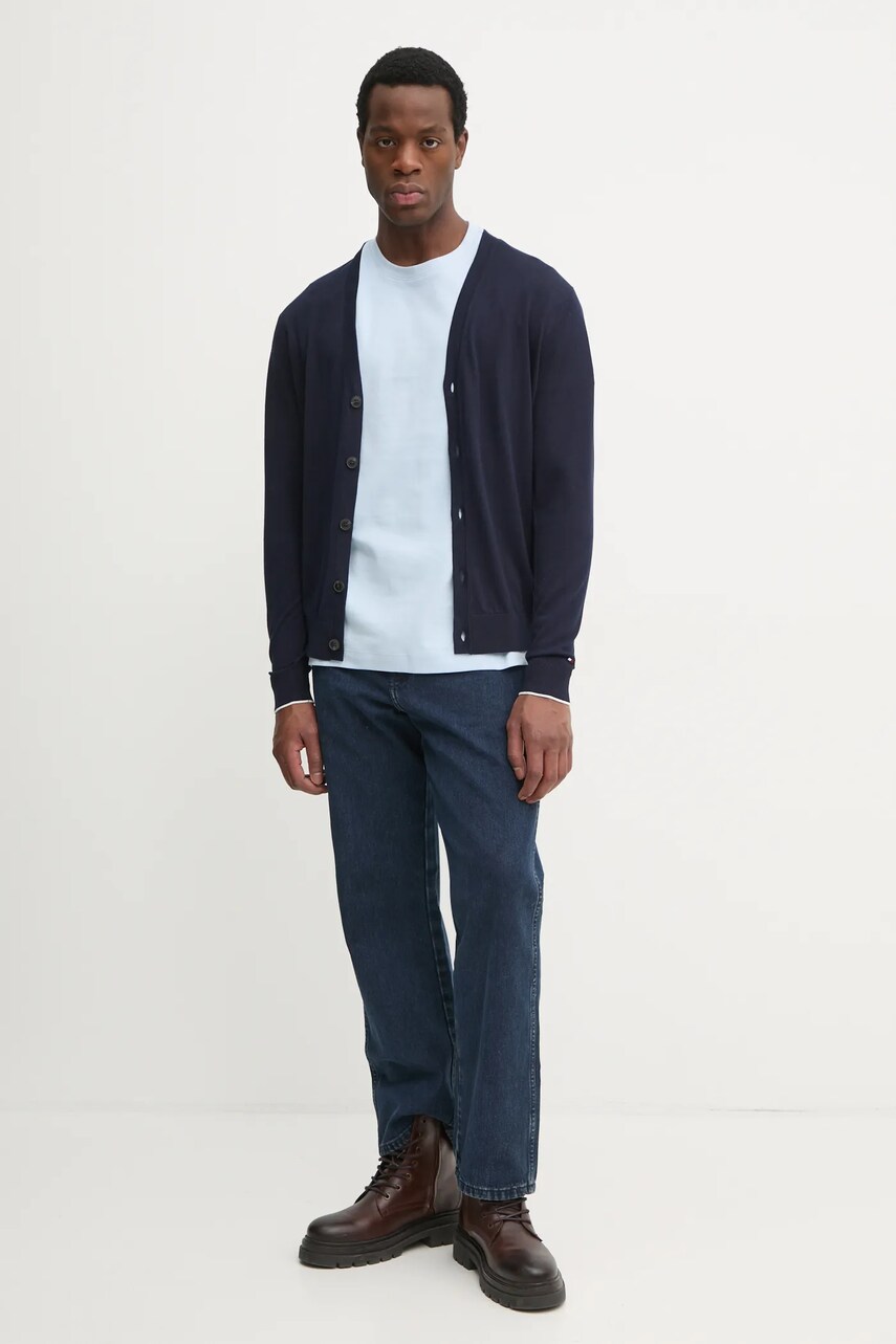 Джемпер Tommy Hilfiger чоловічий колір синій MW0MW37428
