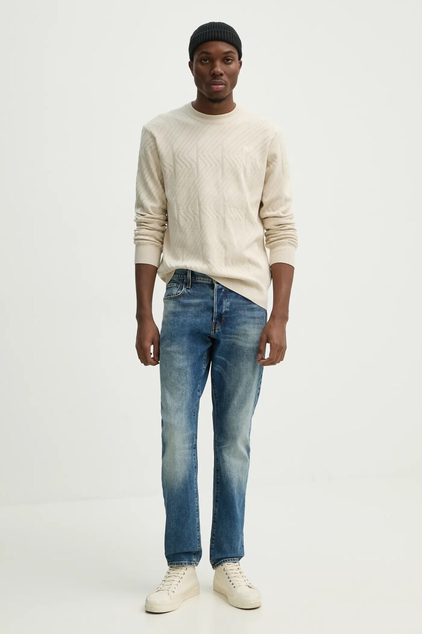 Светр G-Star Raw чоловічий колір бежевий легкий D25108-C259