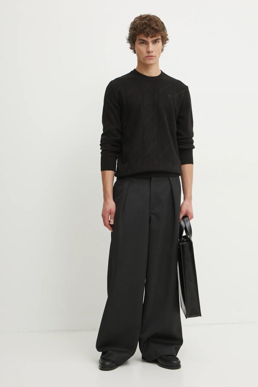 Светр G-Star Raw чоловічий колір чорний легкий D25108-C259