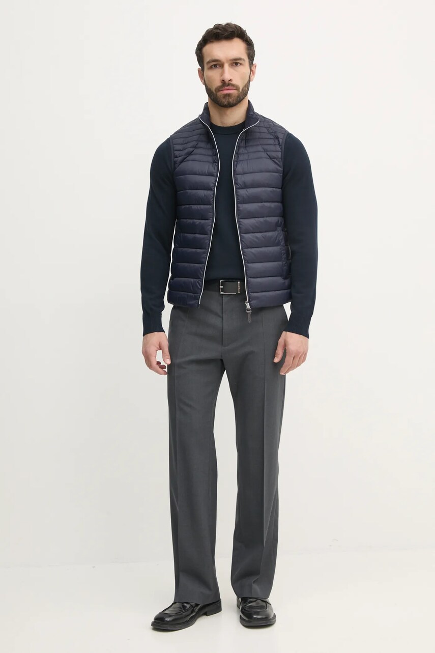 Бавовняний светр Barbour Lingwood Compact Cotton Crew Sweater чоловічий колір синій легкий MKN1643