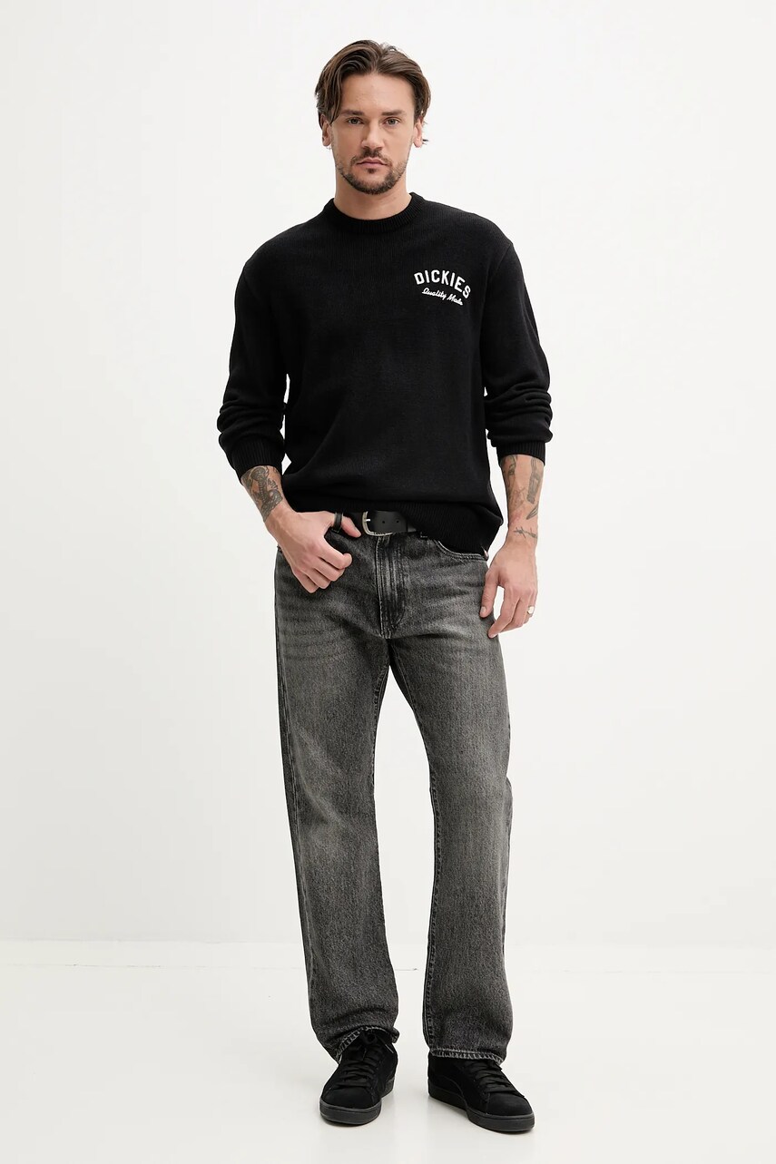 Светр Dickies чоловічий колір чорний легкий DK0A4Z7BBLK1