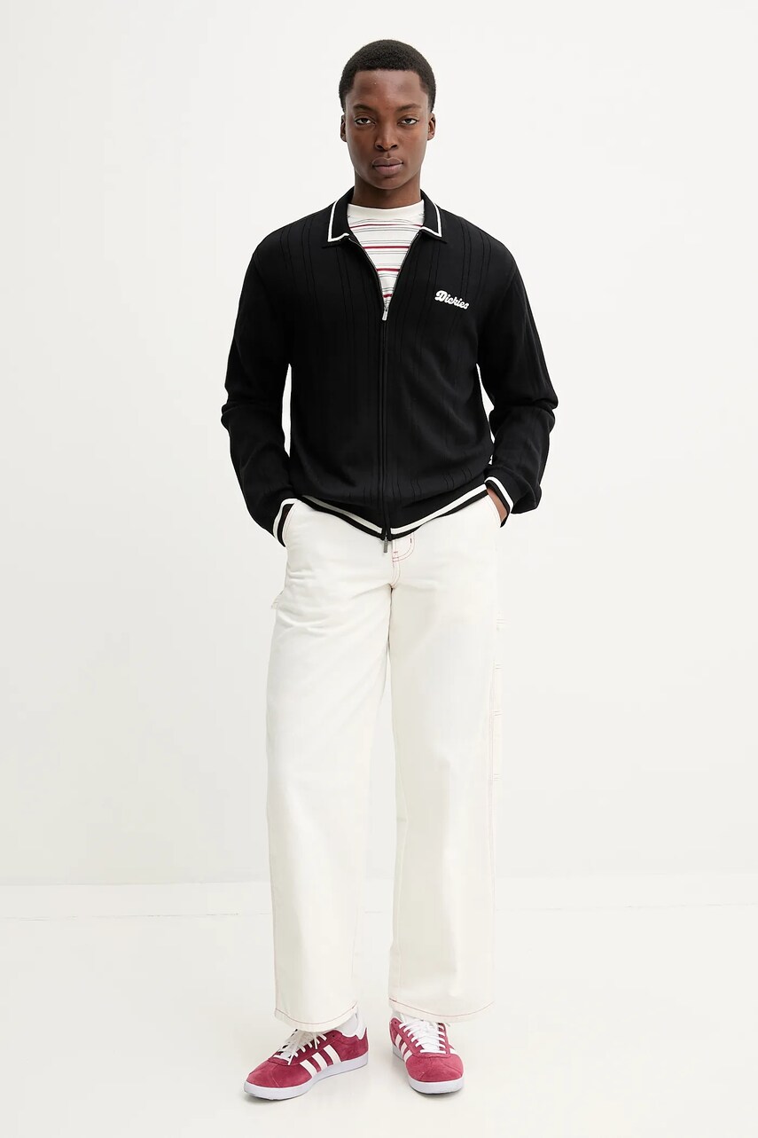 Бавовняний кардиган Dickies чоловічий колір чорний DK0A4Z79BLK1
