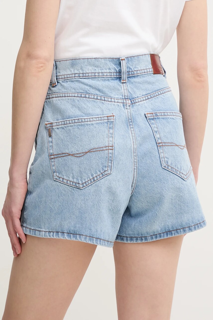 Купити Джинсові штани-спідниця Pepe Jeans REGULAR SKORT HW жіночі однотонні висока посадка PL801187NC9 – головне зображення
