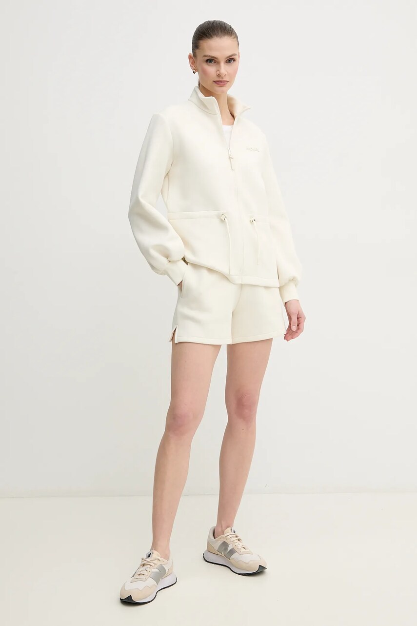 Шорти MACKAGE жіночі колір бежевий однотонні середня посадка SUMMER.R