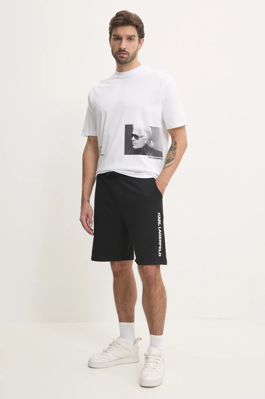 Шорти Karl Lagerfeld чоловічі колір чорний A1M45001