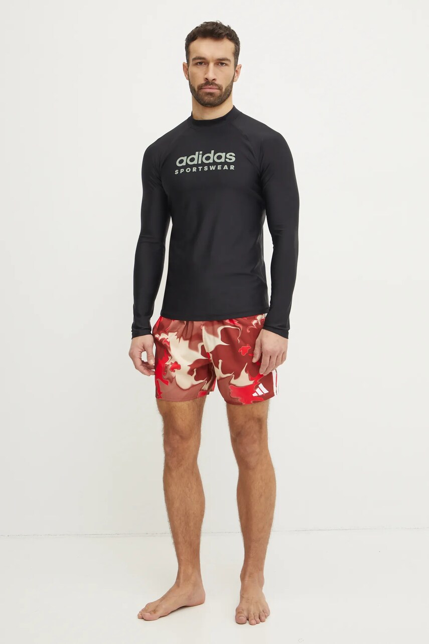 Шорти adidas TIE DYE SH 5IN колір коричневий JF6092