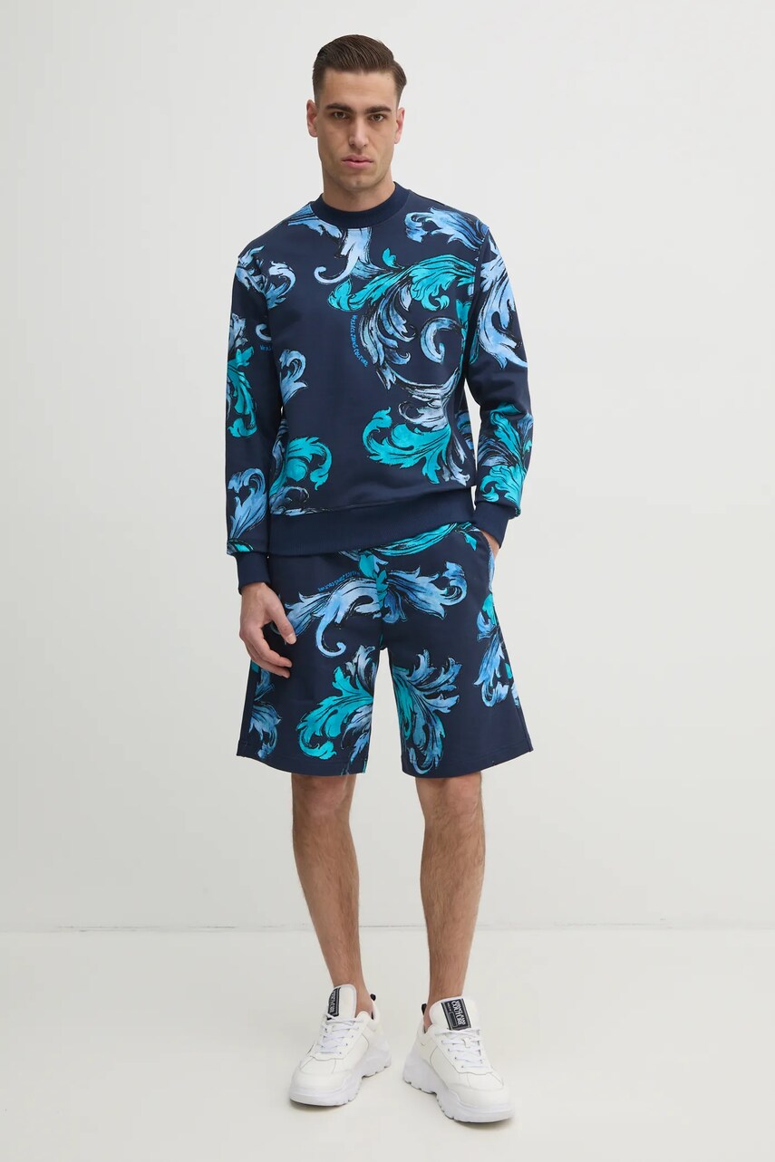 Бавовняні шорти Versace Jeans Couture чоловічі колір синій 78GAD3B0 FS190