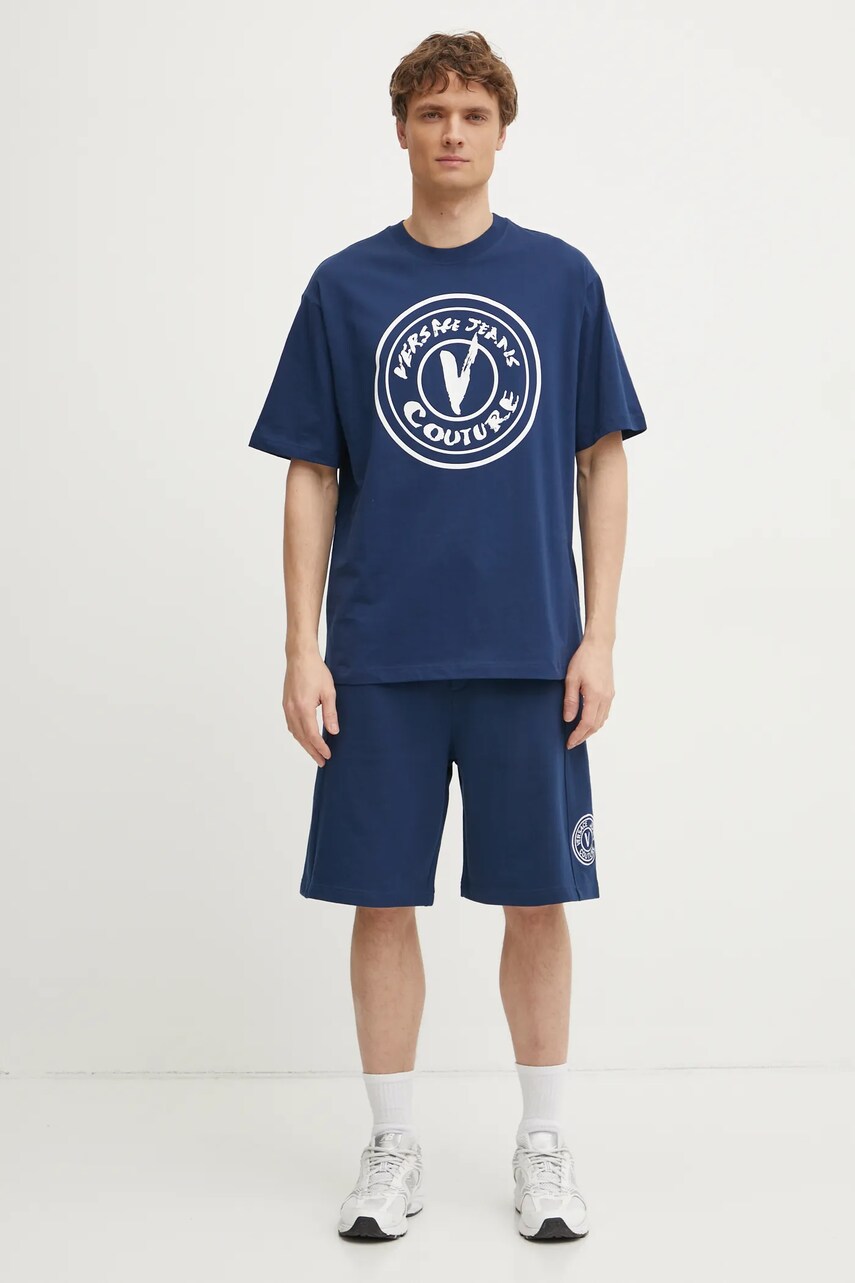Бавовняні шорти Versace Jeans Couture чоловічі колір синій 78GADT00 CF01T