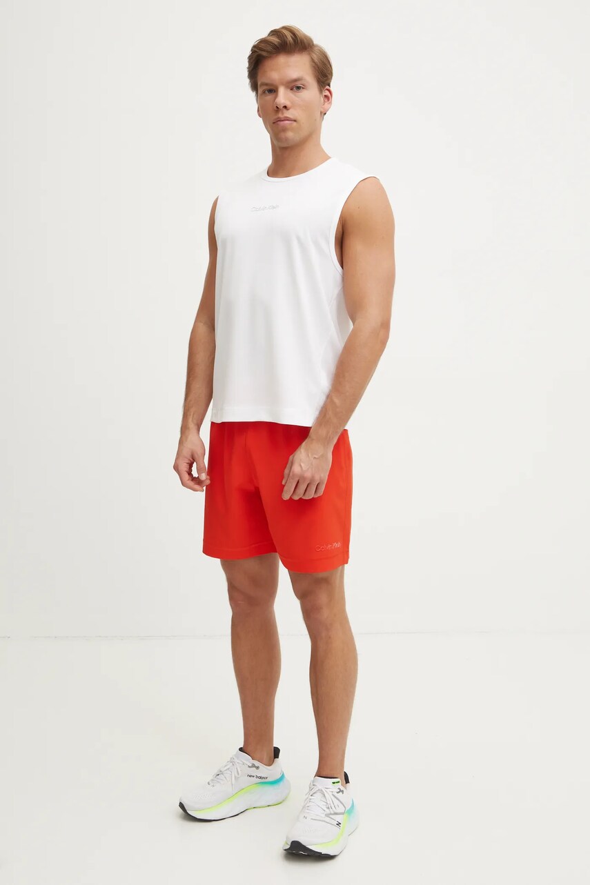 Шорти для тренувань Calvin Klein Performance колір помаранчевий LVGMS5S835
