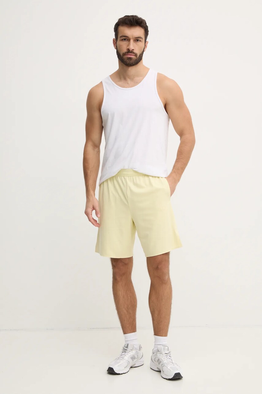 Шорти для тренувань Calvin Klein Performance колір жовтий LVGMS5S850