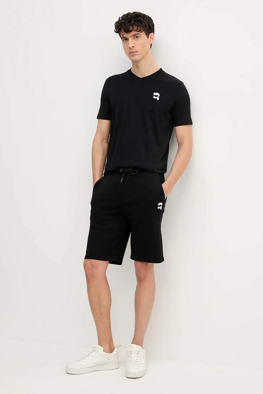 Шорти Karl Lagerfeld чоловічі колір чорний 552900.705014