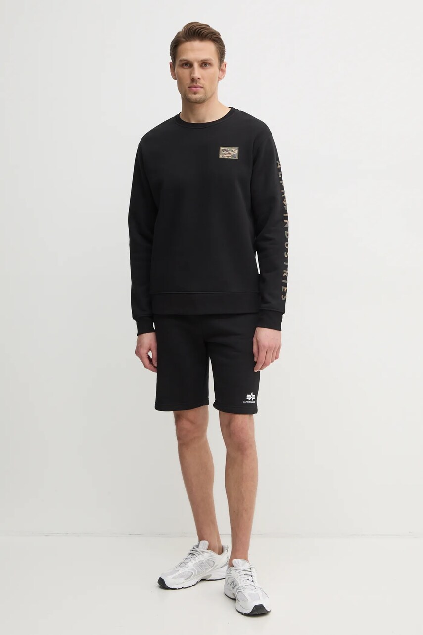 Шорти Alpha Industries чоловічі колір чорний 156367