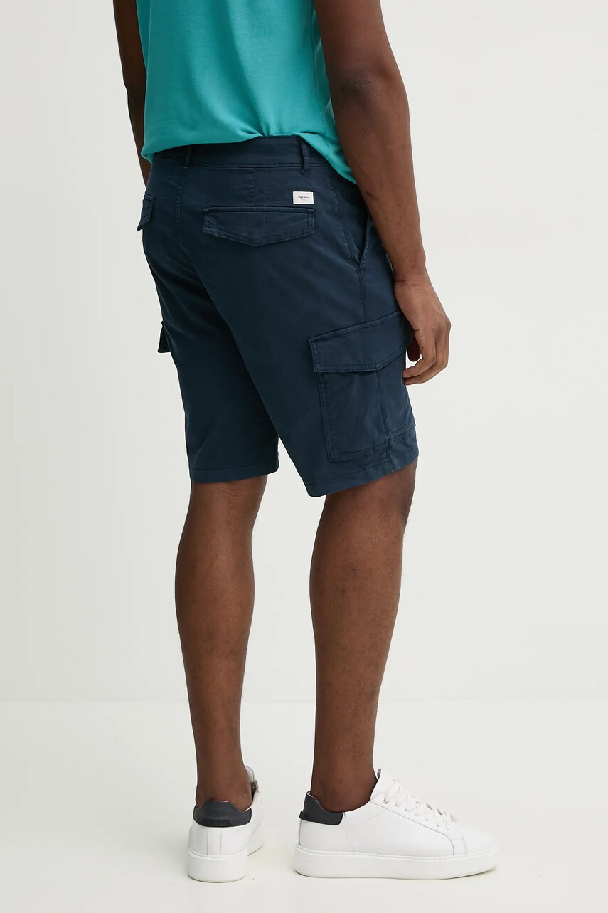 Шорти Pepe Jeans SEASONAL CARGO SHORT чоловічі колір синій PM801179