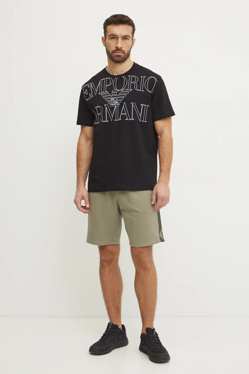 Шорти лаунж Emporio Armani Underwear колір коричневий EM000495 AF10781