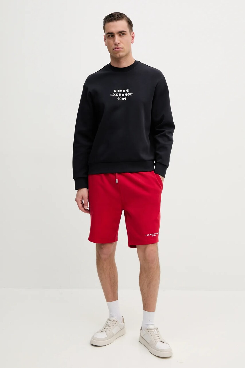 Бавовняні шорти Tommy Hilfiger чоловічі колір червоний MW0MW38698