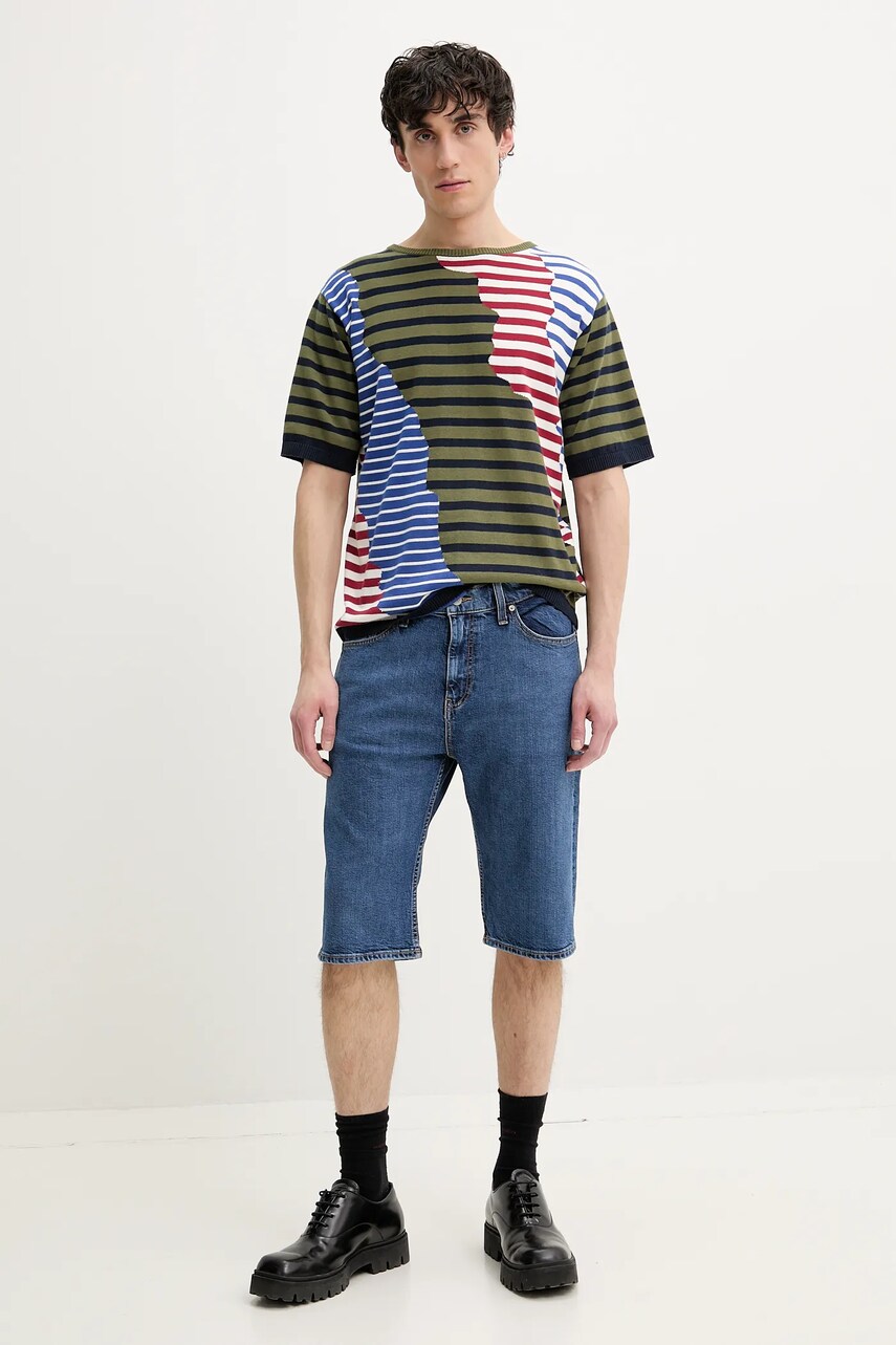 Джинсові шорти Tommy Jeans чоловічі колір синій DM0DM21851