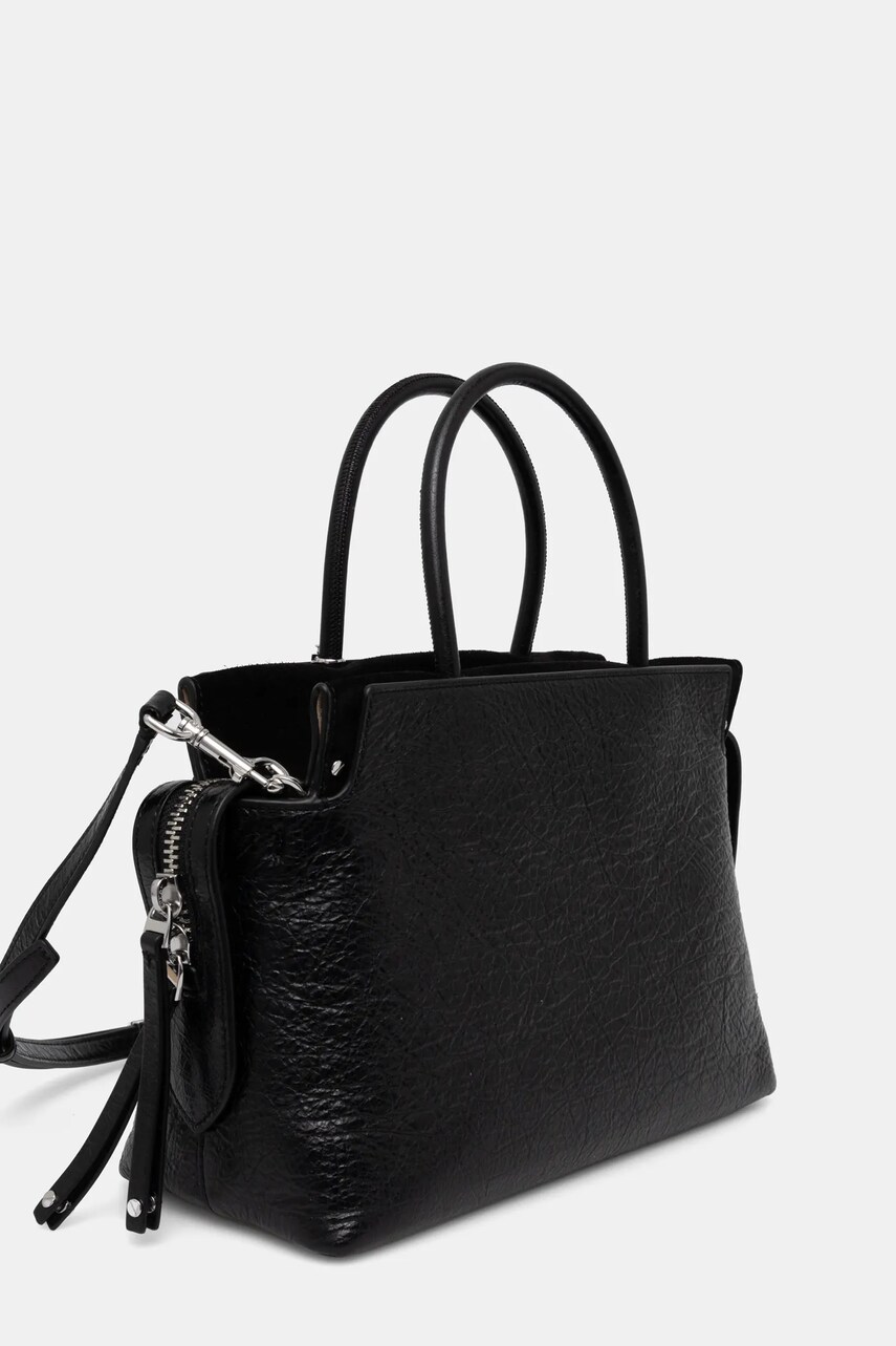 Шкіряна сумочка Tory Burch Mercer колір чорний 165150.001