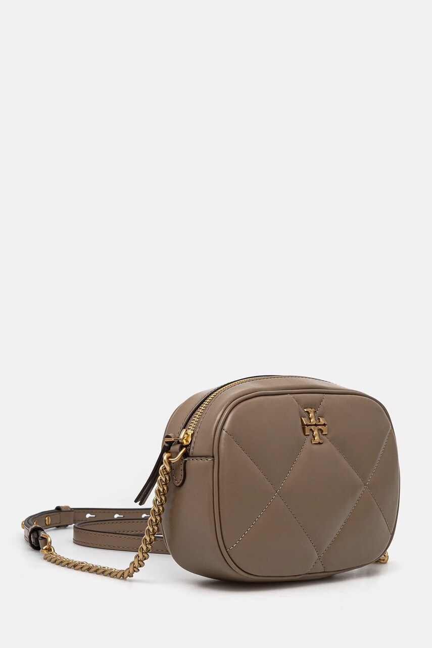 Шкіряна сумочка Tory Burch Kira колір коричневий 154715.250